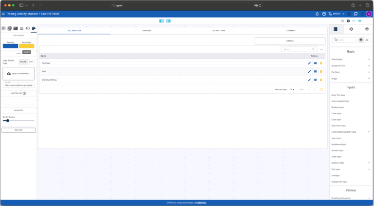 CYPEX is for users with low coding skills
